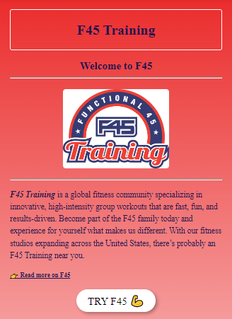 F45 project image